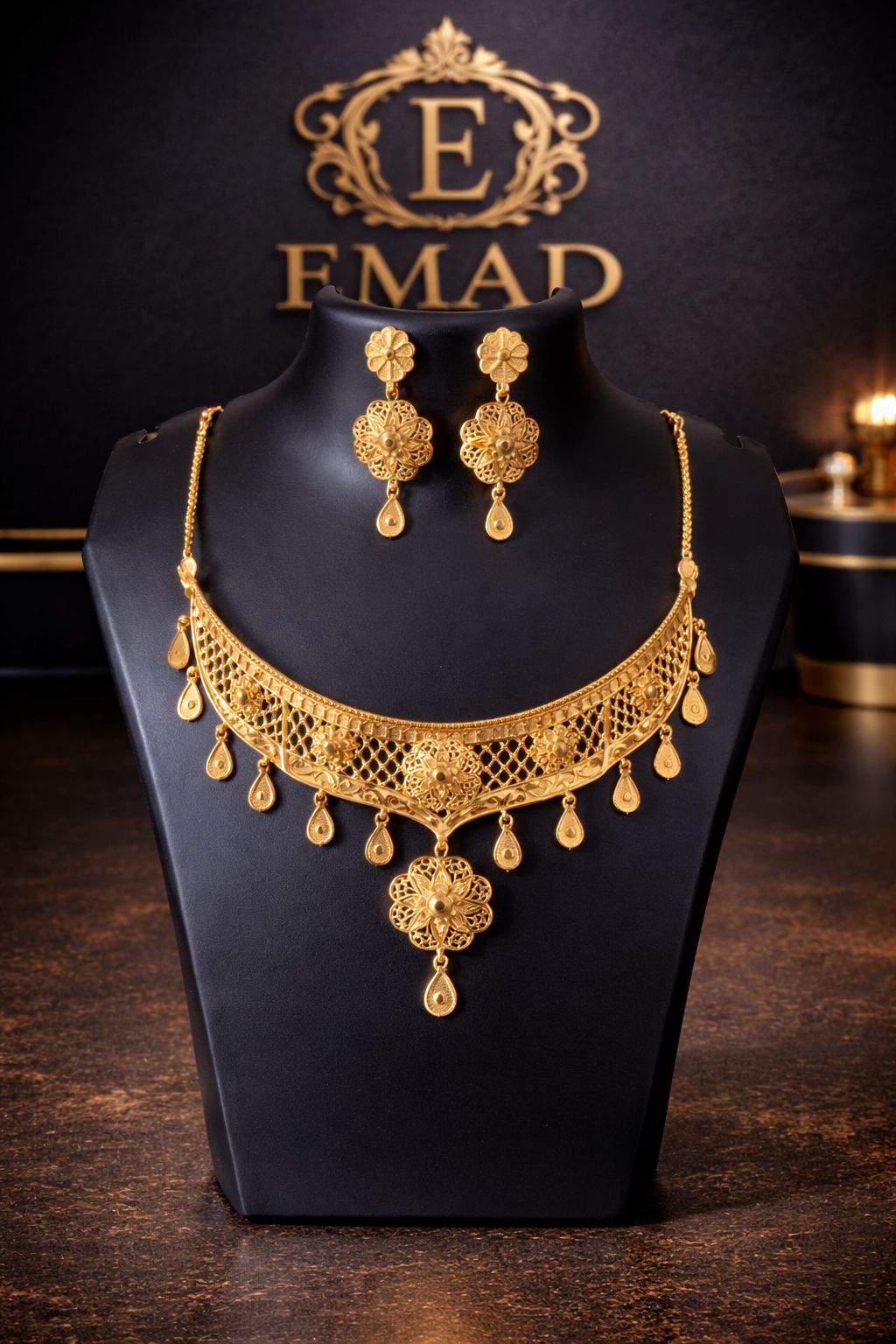 1g Gold plated choker ,Anti tarnish necklace