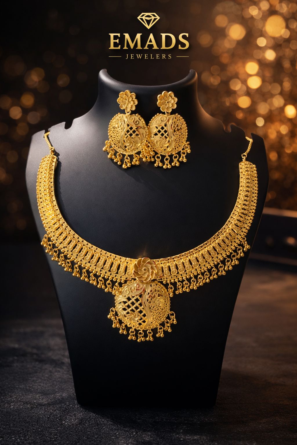 Indian design 1g Gold , Anti tarnish necklace