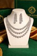 three layer CZ Necklace