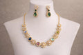 Multi-colour CZ necklace