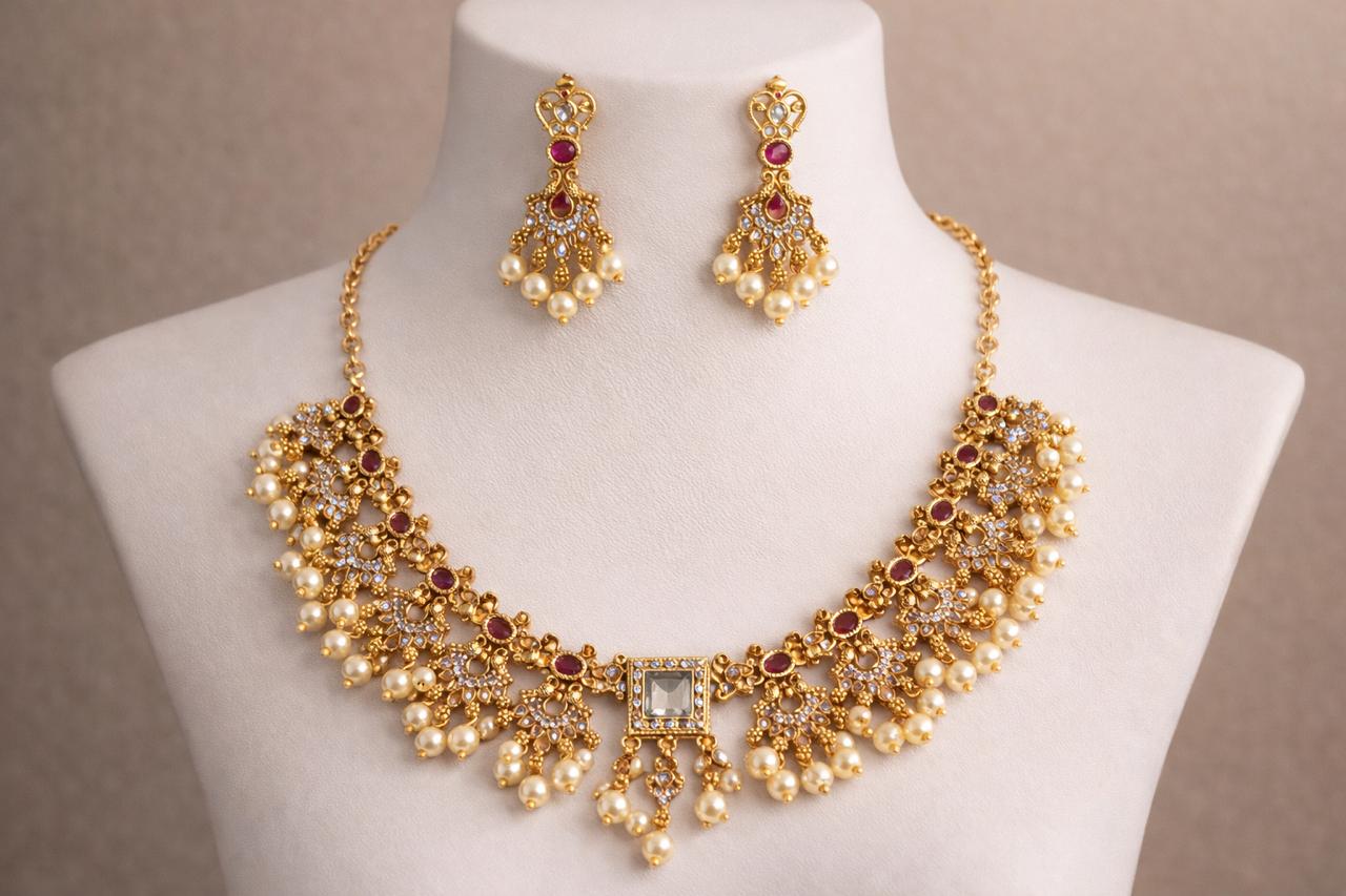 indian design CZ set.